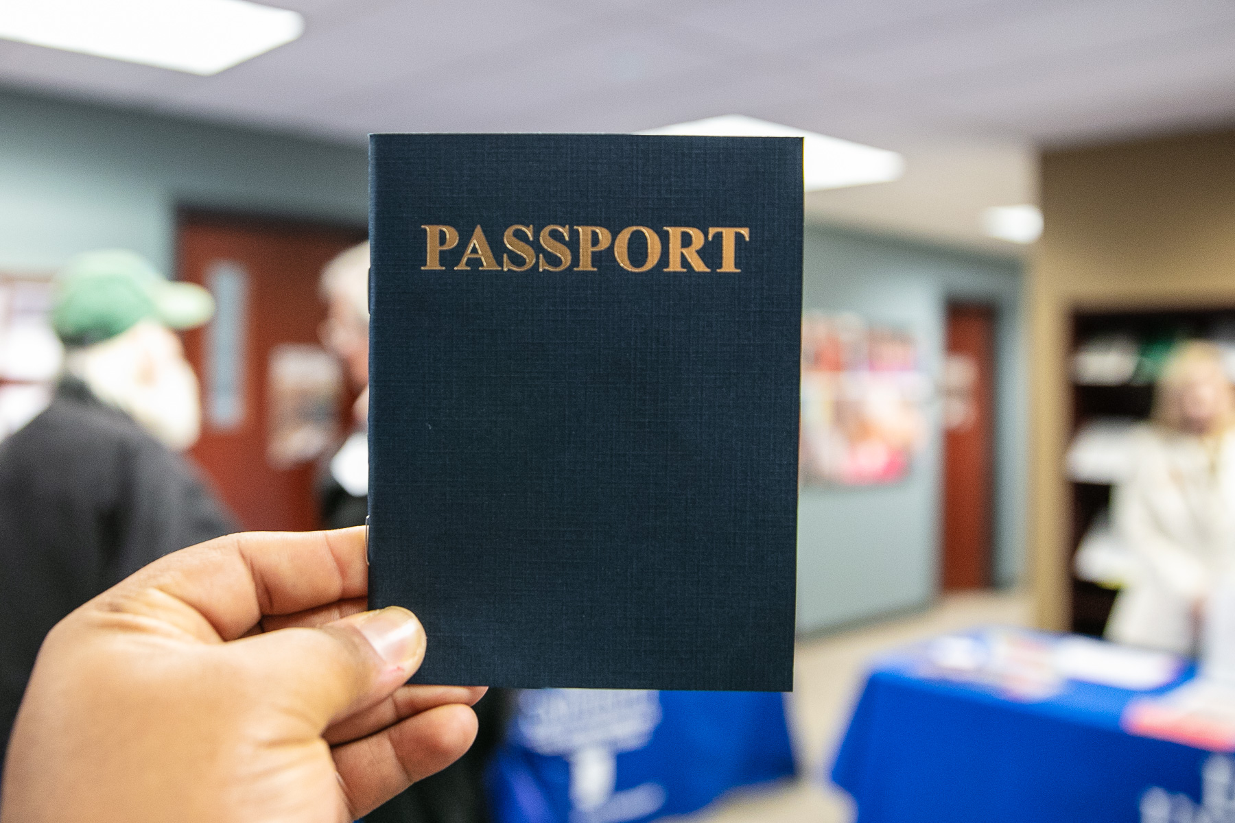 Attendees received a passport, indicating that they have completed learning about resources provided at the School of Continuing and Professional Studies. Participants received a reward after their visit. (DePaul University/Randall Spriggs)